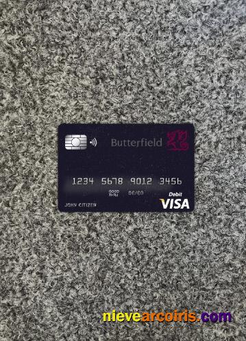 Barbados Butterfield bank visa card photolook